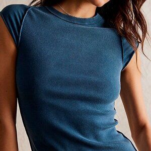 We the Free Ever Had Tee Dragonfly teal Medium M Free People